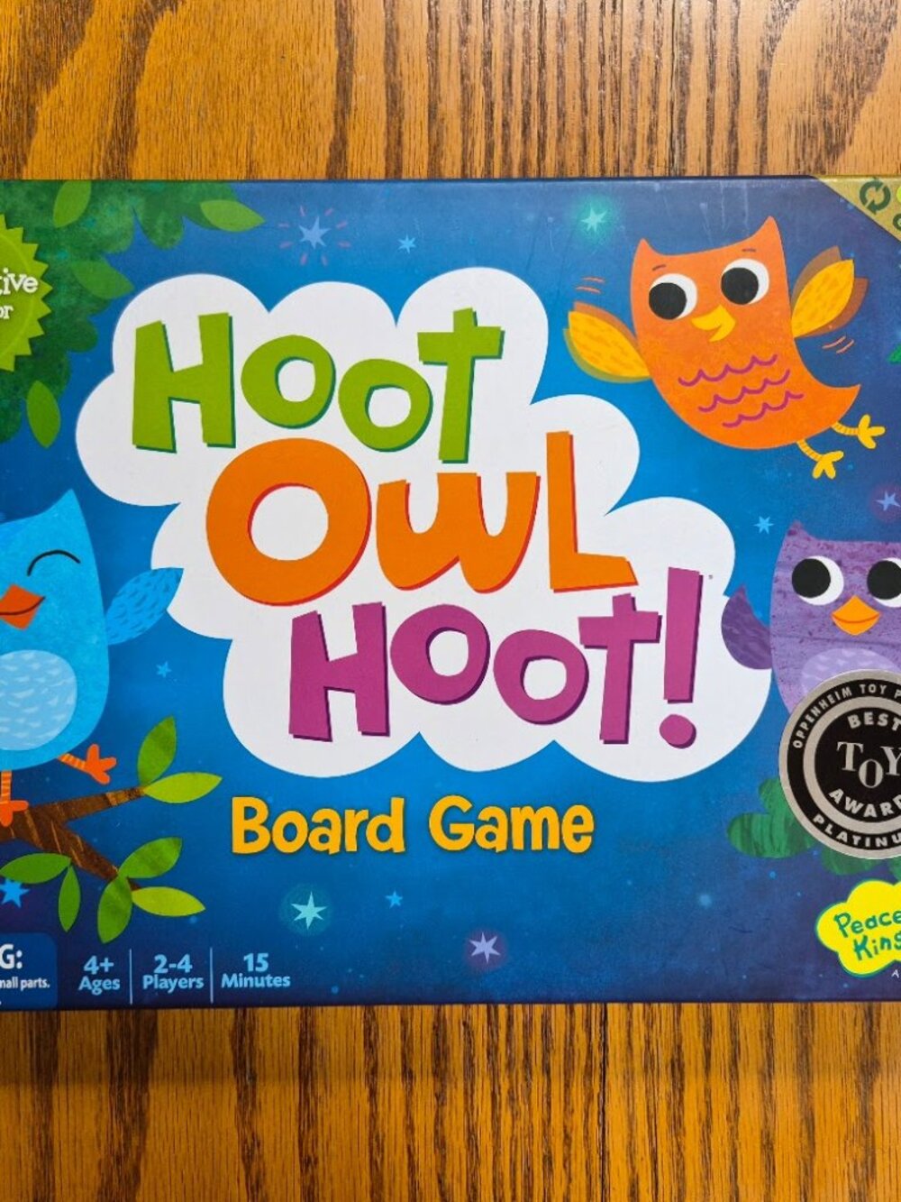 Hoot Owl Hoot! Cooperative Board Game for Kids Ages 4+